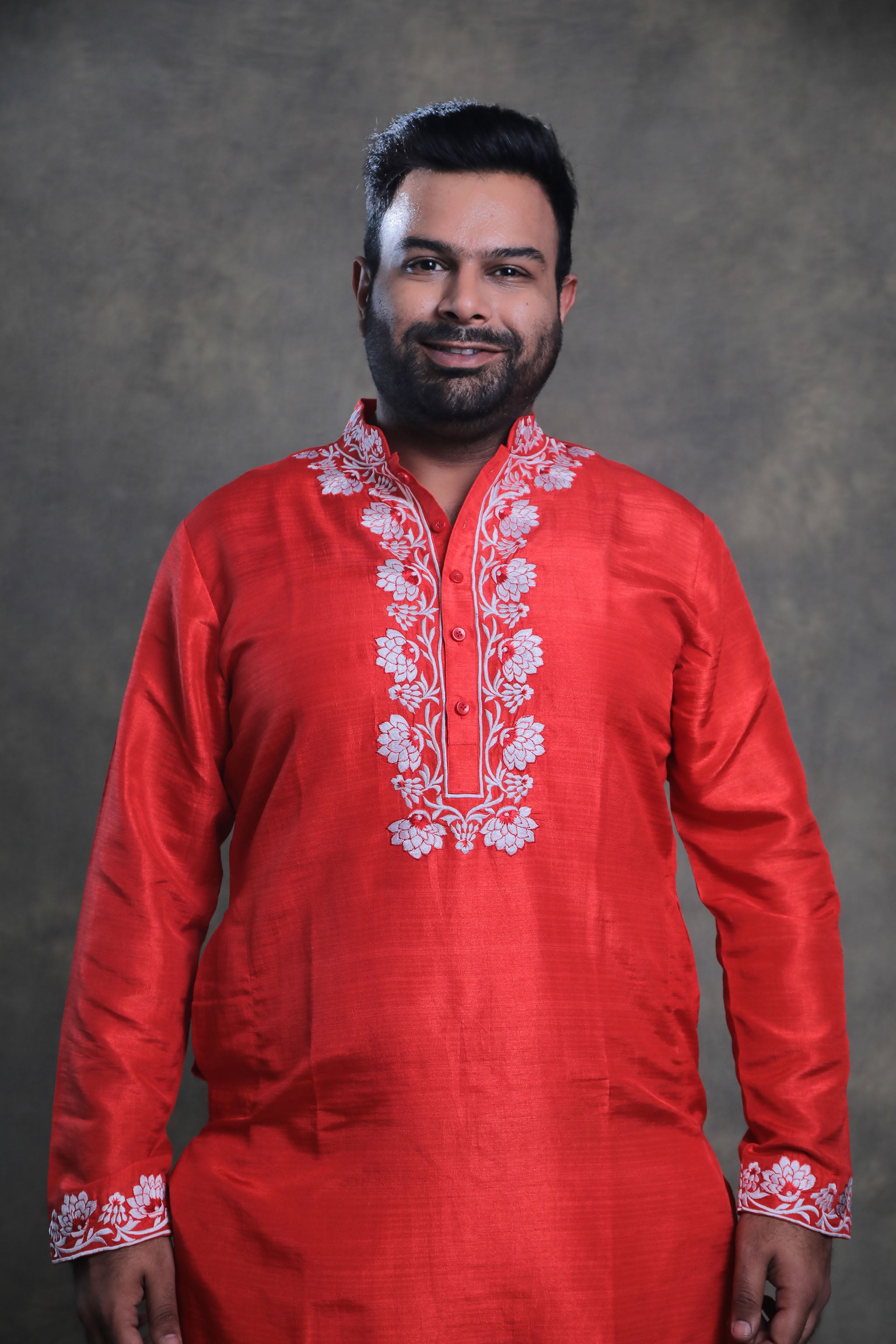 Red Kurta Set