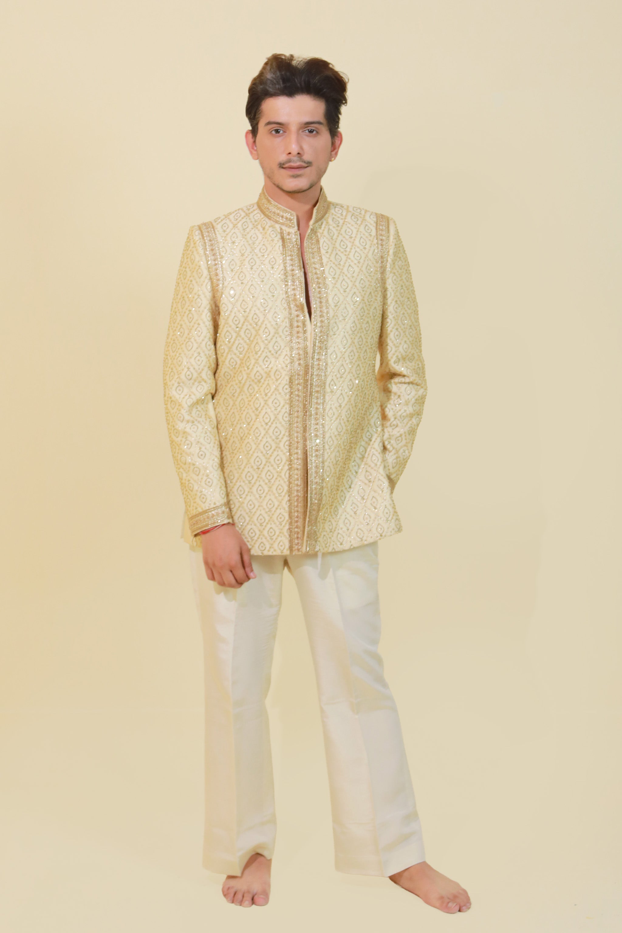 Ivory Gold Regal Jacket